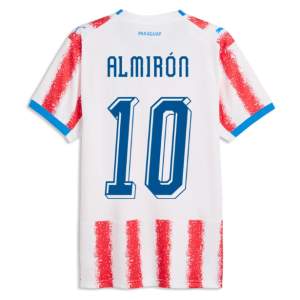 Paraguay Hjemmedrakt VM 2026 Herre Miguel Almirón 10 Kortermet Fotballdrakt