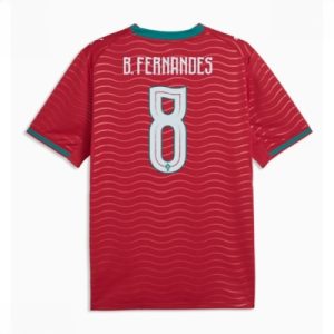 Portugal hjemmedrakt VM 2026 herre Bruno Fernandes #8 kortermet fotballdrakt