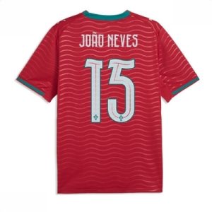 Portugal hjemmedrakt VM 2026 herre Joao Neves #15 kortermet fotballdrakt