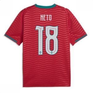 Portugal hjemmedrakt VM 2026 herre Pedro Neto #18 kortermet fotballdrakt