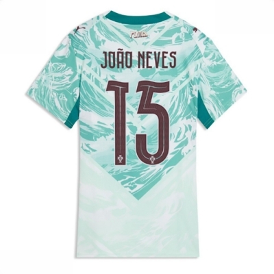 Portugal Bortedrakt VM 2026 Dame Joao Neves #15 Kortermet Fotballdrakt