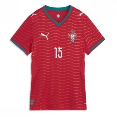 Portugal Hjemmedrakt VM 2026 Dame Joao Neves #15 Kortermet Fotballdrakt - Bilde 2