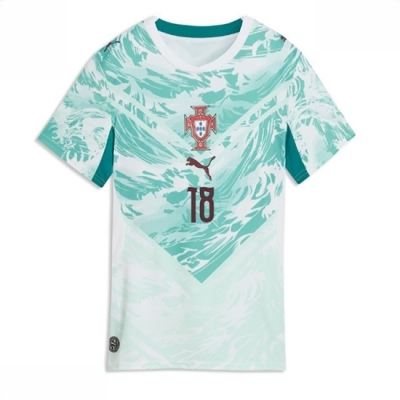 Portugal Bortedrakt VM 2026 Dame Pedro Neto #18 Kortermet Fotballdrakt - Bilde 2
