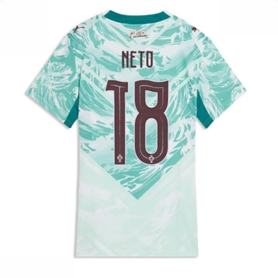 Portugal Bortedrakt VM 2026 Dame Pedro Neto #18 Kortermet Fotballdrakt