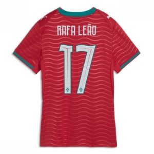 Portugal Hjemmedrakt VM 2026 Dame Rafael Leao #17 Kortermet Fotballdrakt