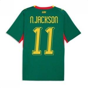 Senegal bortedrakt VM 2026 herre Nicolas Jackson #11 kortermet fotballdrakt