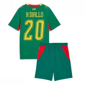 Senegal VM 2026 Bortedraktsett Barn Habib Diallo #20 Kortermet Fotballdrakt