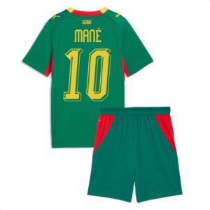 Senegal VM 2026 Bortedraktsett Barn Sadio Mane #10 Kortermet Fotballdrakt