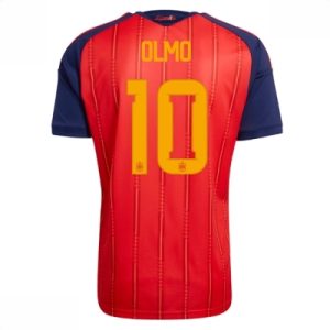 Spania hjemmedrakt VM 2026 herre Dani Olmo #10 kortermet fotballdrakt