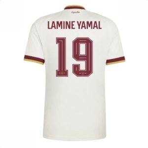 Spania bortedrakt VM 2026 herre Lamine Yamal #19 kortermet fotballdrakt
