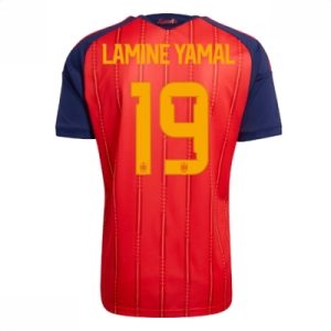 Spania hjemmedrakt VM 2026 herre Lamine Yamal #19 kortermet fotballdrakt