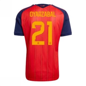 Spania hjemmedrakt VM 2026 herre Mikel Oyarzabal #21 kortermet fotballdrakt