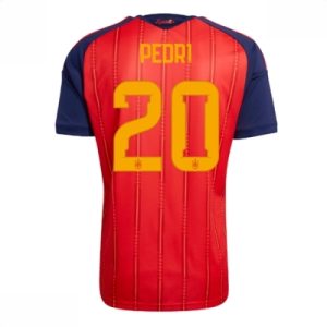 Spania hjemmedrakt VM 2026 herre Pedri Gonzalez #20 kortermet fotballdrakt