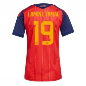 Spania Hjemmedrakt VM 2026 Dame Lamine Yamal #19 Kortermet Fotballdrakt
