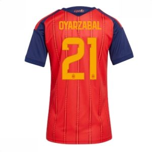Spania Hjemmedrakt VM 2026 Dame Mikel Oyarzabal #21 Kortermet Fotballdrakt