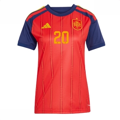 Spania Hjemmedrakt VM 2026 Dame Pedri Gonzalez #20 Kortermet Fotballdrakt - Bilde 2