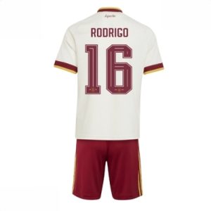 Spania VM 2026 Bortedraktsett Barn Rodri Hernandez #16 Kortermet Fotballdrakt