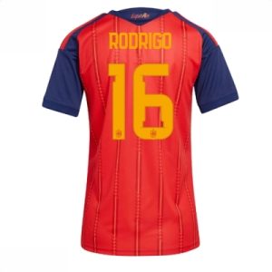 Spania Hjemmedrakt VM 2026 Dame Rodri Hernandez #16 Kortermet Fotballdrakt