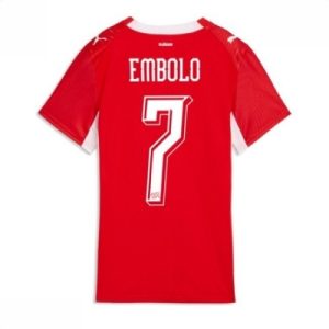 Sveits Hjemmedrakt VM 2026 Dame Breel Embolo #7 Kortermet Fotballdrakt