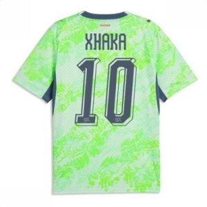 Sveits bortedrakt VM 2026 herre Granit Xhaka #10 kortermet fotballdrakt
