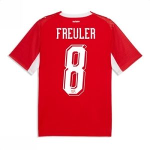 Sveits hjemmedrakt VM 2026 herre Remo Freuler #8 kortermet fotballdrakt