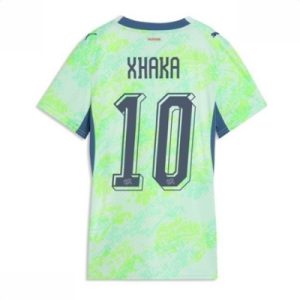 Sveits Bortedrakt VM 2026 Dame Granit Xhaka #10 Kortermet Fotballdrakt