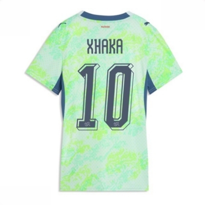 Sveits Bortedrakt VM 2026 Dame Granit Xhaka #10 Kortermet Fotballdrakt