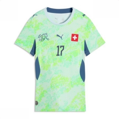 Sveits Bortedrakt VM 2026 Dame Ruben Vargas #17 Kortermet Fotballdrakt - Bilde 2