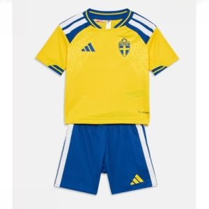 Sverige VM 2026 Hjemmedraktsett Barn Kortermet Fotballdrakt