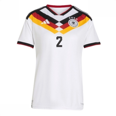Tyskland Hjemmedrakt VM 2026 Dame Antonio Rudiger #2 Kortermet Fotballdrakt - Bilde 2