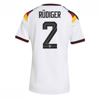 Tyskland Hjemmedrakt VM 2026 Dame Antonio Rudiger #2 Kortermet Fotballdrakt