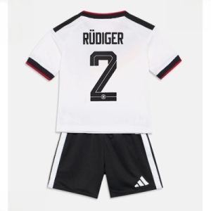 Tyskland VM 2026 Hjemmedraktsett Barn Antonio Rudiger #2 Kortermet Fotballdrakt