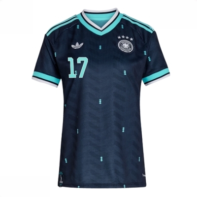 Tyskland Bortedrakt VM 2026 Dame Florian Wirtz #17 Kortermet Fotballdrakt - Bilde 2