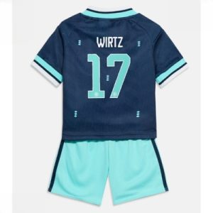 Tyskland VM 2026 Bortedraktsett Barn Florian Wirtz #17 Kortermet Fotballdrakt