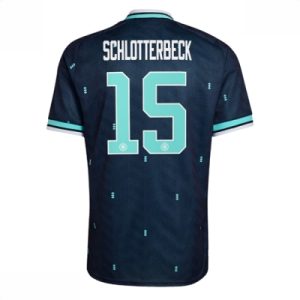 Tyskland bortedrakt VM 2026 herre Nico Schlotterbeck #15 kortermet fotballdrakt