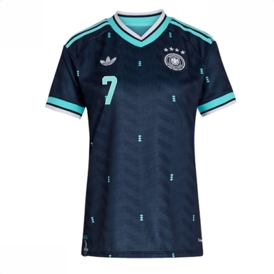 Tyskland Bortedrakt VM 2026 Dame Kai Havertz #7 Kortermet Fotballdrakt - Bilde 2