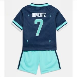 Tyskland VM 2026 Bortedraktsett Barn Kai Havertz #7 Kortermet Fotballdrakt