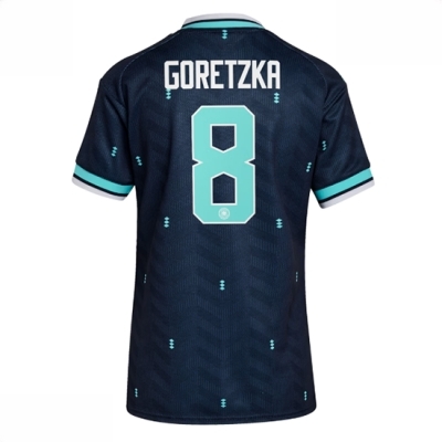 Tyskland Bortedrakt VM 2026 Dame Leon Goretzka #8 Kortermet Fotballdrakt