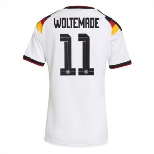 Tyskland Hjemmedrakt VM 2026 Dame Nick Woltemade #11 Kortermet Fotballdrakt