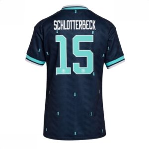 Tyskland Bortedrakt VM 2026 Dame Nico Schlotterbeck #15 Kortermet Fotballdrakt