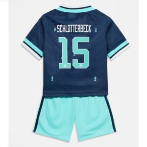 Tyskland VM 2026 Bortedraktsett Barn Nico Schlotterbeck #15 Kortermet Fotballdrakt
