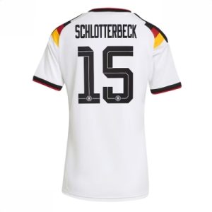 Tyskland Hjemmedrakt VM 2026 Dame Nico Schlotterbeck #15 Kortermet Fotballdrakt