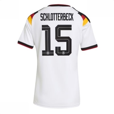 Tyskland Hjemmedrakt VM 2026 Dame Nico Schlotterbeck #15 Kortermet Fotballdrakt