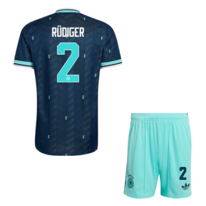 Tyskland VM 2026 Bortedrakt Barn Antonio Rudiger 2 Fotballdrakt Sett