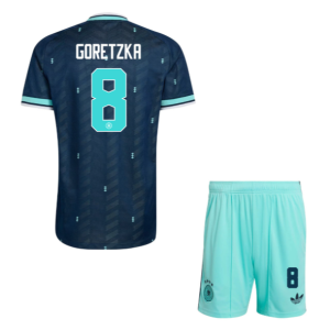 Tyskland VM 2026 Bortedrakt Barn Leon Goretzka 8 Fotballdrakt Sett