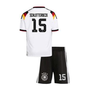 Tyskland VM 2026 Hjemmedrakt Barn Nico Schlotterbeck 15 Fotballdrakt Sett