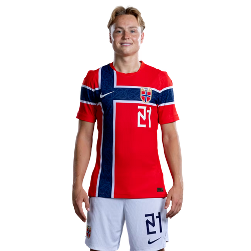 Andreas Schjelderup 21 – Norge VM 2026 Landslag Hjemmedraktsett Herre