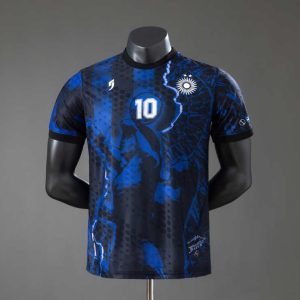 Argentina Maradona 10 spesialutgave blå spillerdrakt fotballdrakt herre