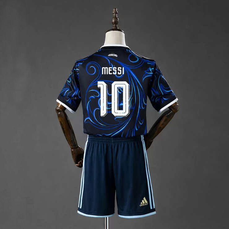 Argentina VM 2026 Bortedrakt Barn Lionel Messi 10 Fotballdrakt Sett