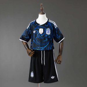 Argentina VM 2026 Bortedrakt Fotballdraktsett Barn Kortermet